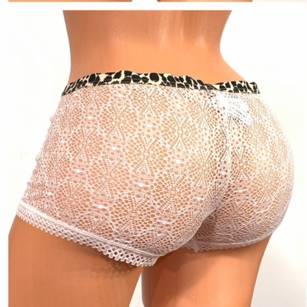 Victoria’s Secret crochet sheer lace shortie panty